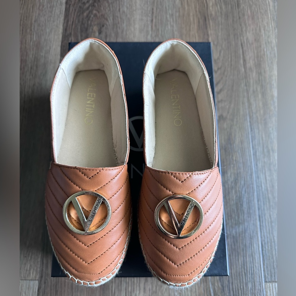 Valentino by Mario Valentino Women's Palmera Sauvage Espadrille Platform Loafers